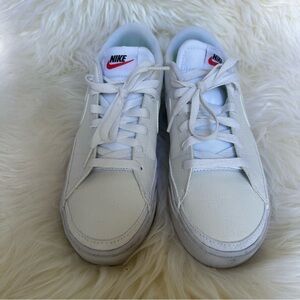 White Leather Nikes 8
